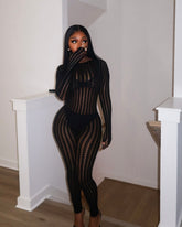 Baddie jumpsuit (black or brown )