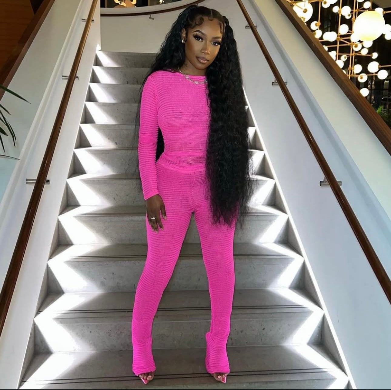 Boujee set pink