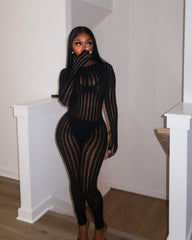 Baddie jumpsuit (black or brown )