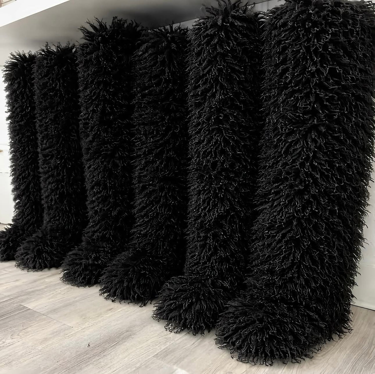 Mongolian thigh high boots